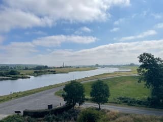 Uitzicht over de rijn bij Heteren