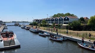 Bootjes in de sluis van Spaarndam