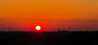 zonsondergang