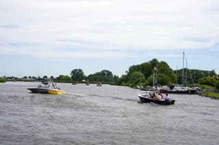 Drukte op het water 