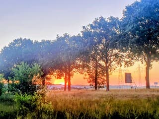 Een mooie zonsopkomst