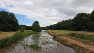 Veel bewolking met een beetje blauw 