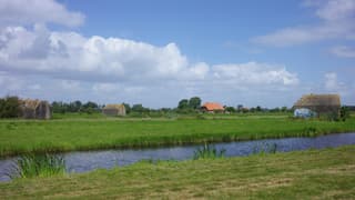 Zon, wolken en wind in een mooi polderlandschap bij Utrecht