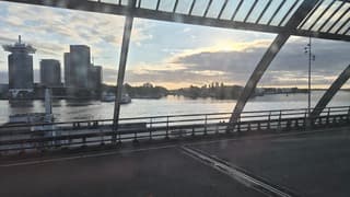 Ochtend gloren Amsterdam cs