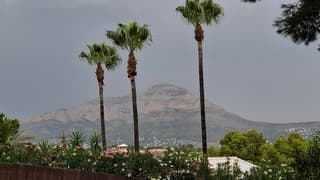 Onweersbui boven de Montgo (slapende olifant  )