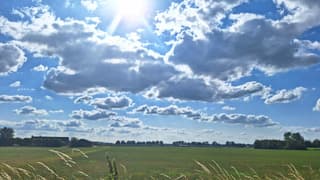 zon en wolken vandaag