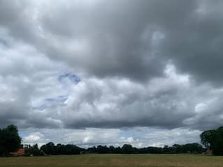 Veel buienwolken 