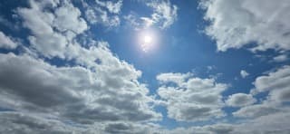 Eindelijk weer even zon boven de provincie Groningen 