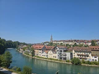 De zon begon in Bern al vroeg te branden