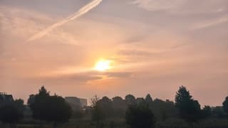 Rode lucht vanmorgen 