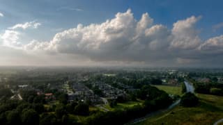 Na de regen en onweersbuien 