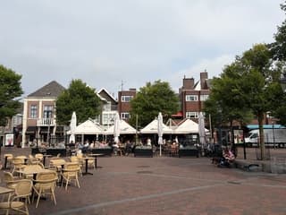 Bewolkt terras
