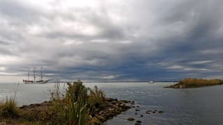 Dreigende luchten Markermeer 