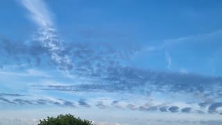 Typische wolkenlucht. 
