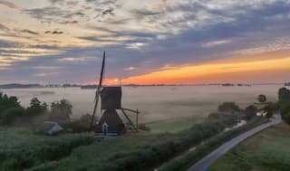 Mist in de polder 