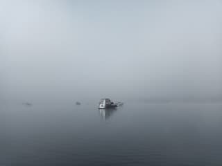 Ochtendmist op zee