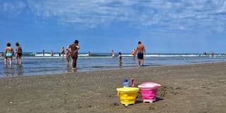Prima strand weer vandaag in Wijk aan Zee 