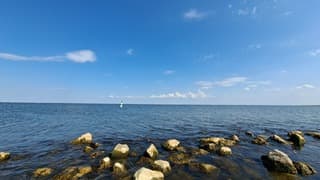 Wolken boven ijsselmeer