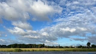 Wolken, zon en wind