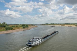 Schepen amper voor de helft geladen