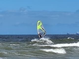 Een harde zeewind