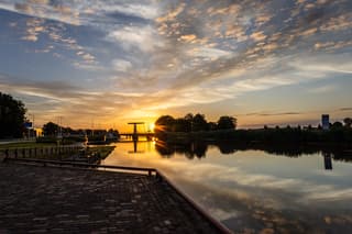 Opkomende zon Tollebeek