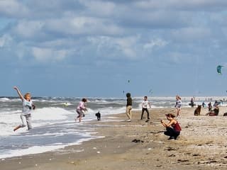 Bewolkt vanmorgen ander strandvermaak