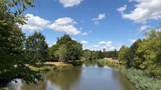 Een blik over het park van Prinsenbeek.