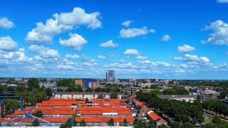 Vriendelijke wolken boven Beverwijk vanmiddag 