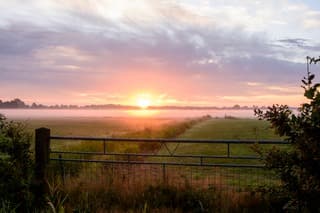 Zonsopkomst.