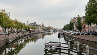 Grijze deken boven Haarlem