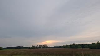 De zon doet z'n best .. 6:30 vanmorgen.