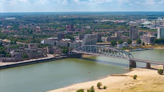 Zonnig boven Nijmegen