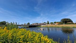 Perfect vaarweer ook hier in Ommen
