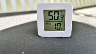 'Lekker' warm in de zon.