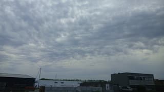 Donkere luchten boven Goes
