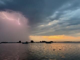 Onweer boven de Kagerplassen