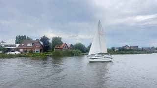 Bewolkt en prima vaarweer. 