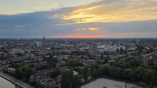 Zonsondergang Groningen 