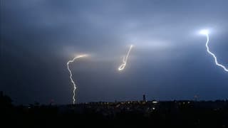 Nachtelijk onweer in Tsjechië