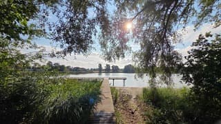 Vriendelijke bewolking,  zon en wat wind heerlijk bij stelleplas