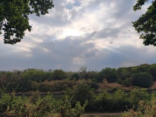 zon na eindelijk regen