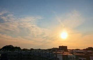 Zonsondergang 