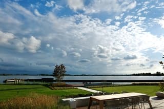 Wolken vanaf Kaag eiland