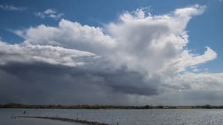 Cumulonimbus boven het Veerse Meer