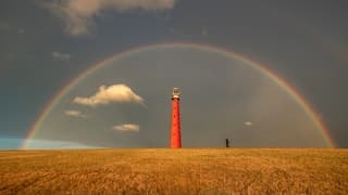 Waanzinnige regenboog als toetje van de dag 