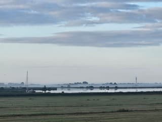 Sneek, uitzicht over de zwarte en witte Brekken