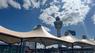 Zonnig op Schiphol