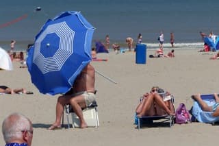 Wind op het strand