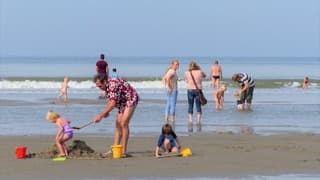 Laatste vakantie week strand